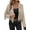 Apricot Color, variant on Women'S Faux Suede Leather Tassel Jackets with Lining Cropped Fringe Coats Fall Fashion Must Haves Beige M