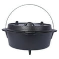 thumbnail image 5 of Cast Iron Dutch Oven with Skillet Lid - 12 Quart Camping Pot for Outdoor Cooking, 5 of 9