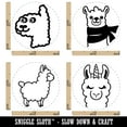 thumbnail image 2 of Fun Llamas Scarf Llama Unicorn Rubber Stamp Set for Scrapbooking Crafting Stamping - Medium 1 Inch, 2 of 7