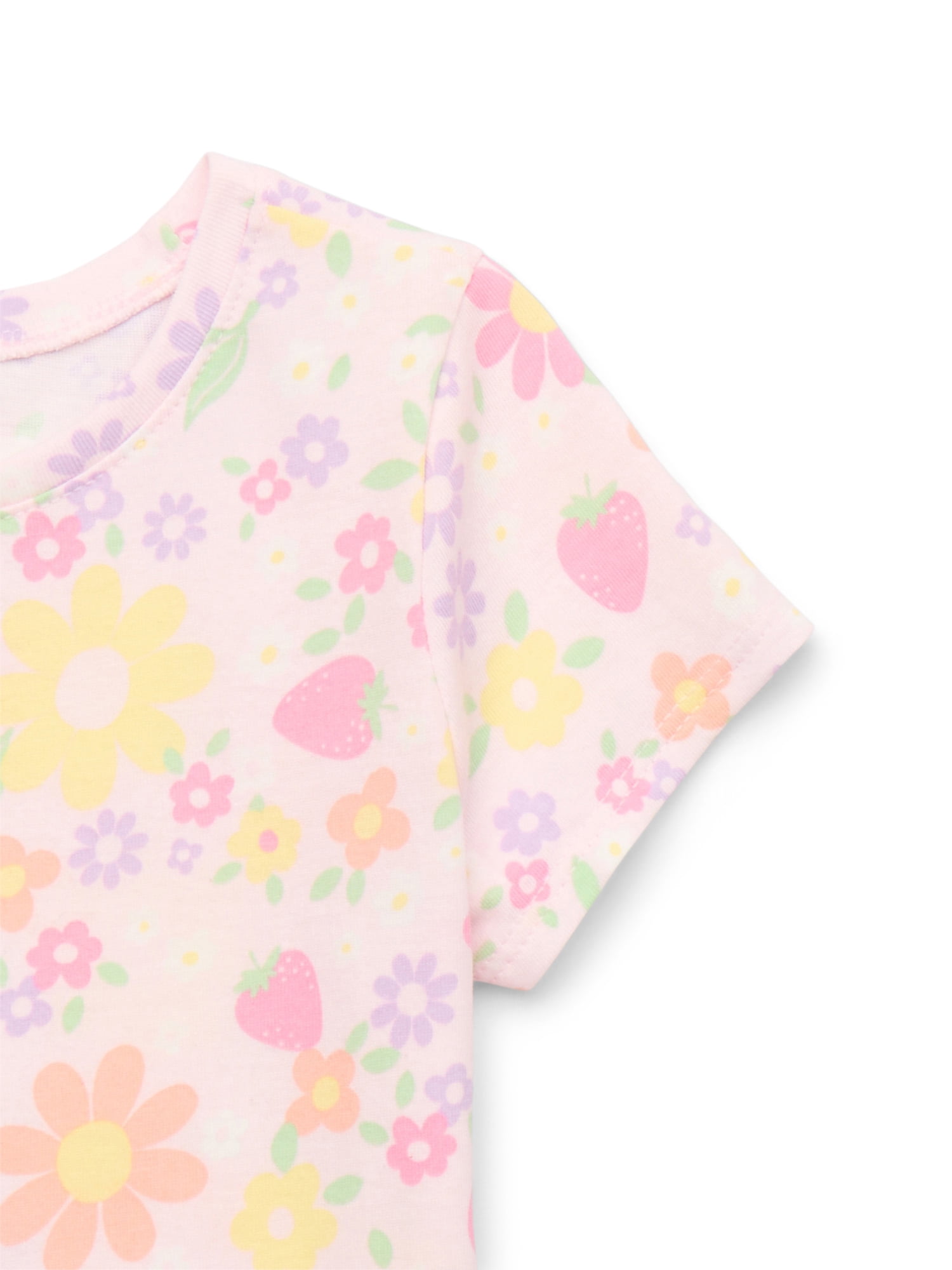 Garanimals Toddler Girl Short Sleeve Print T-Shirt, Sizes 18M-5T