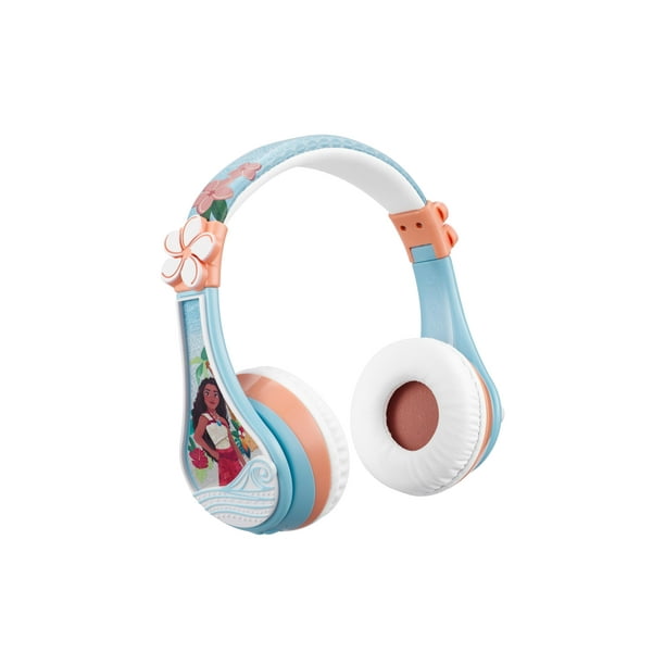 Auriculares eKids Moana Wireless con micrófono y cable auxiliar