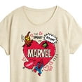 thumbnail image 3 of Marvel The Avengers - Valentines Doodle - Women's Short Sleeve Graphic T-Shirt, 3 of 5