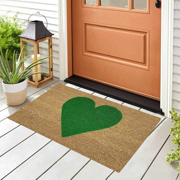 Bjutir Valentines Day Doormat Non Slip Mat Gift Mat Home Decor Mats For In Door Entrance Door Mat Xmas Welcome Mat For Indoor Outdoor Big Heart Rug And Mat Happy Party