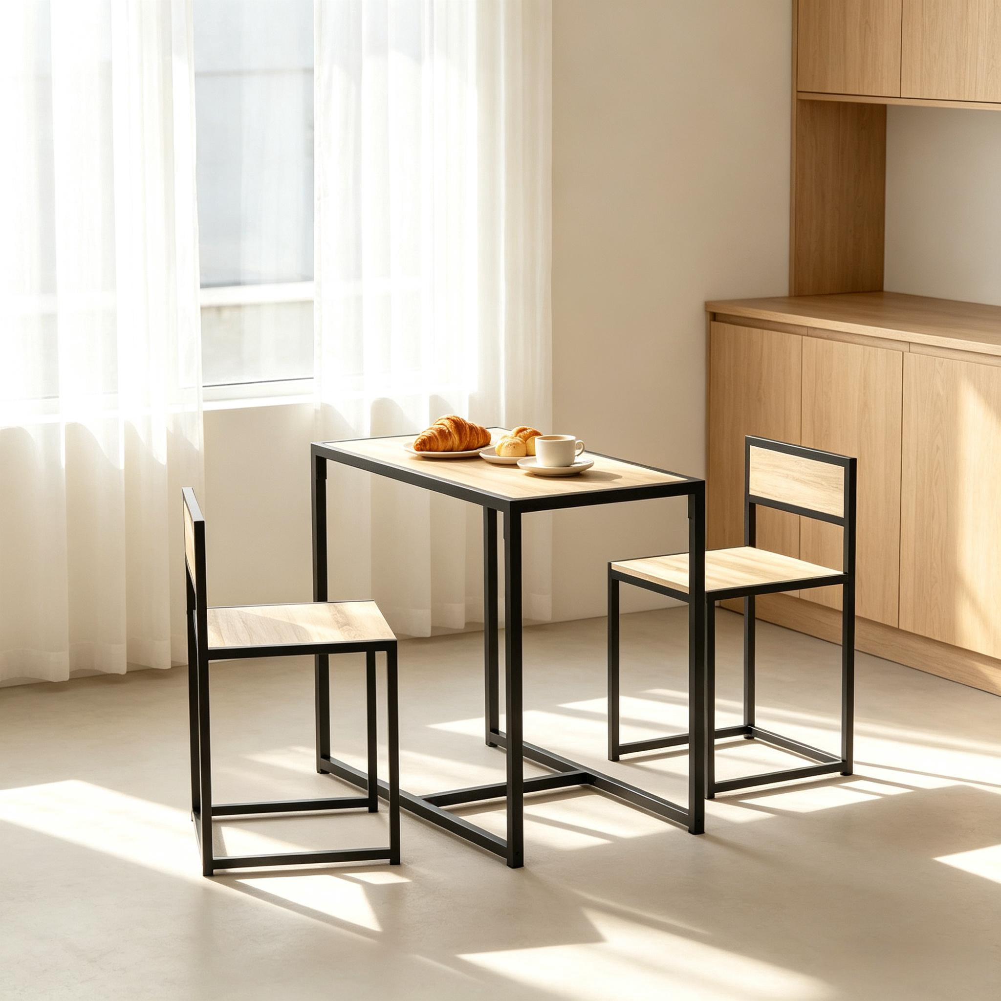 3-Piece Table and Chair Set, Kitchen Table Furniture Set, Dining Furniture Set, Conversation Furniture Set