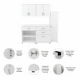 thumbnail image 6 of Universal 5 Piece Modular Garage Storage Set in White - Engineered Wood, 6 of 7
