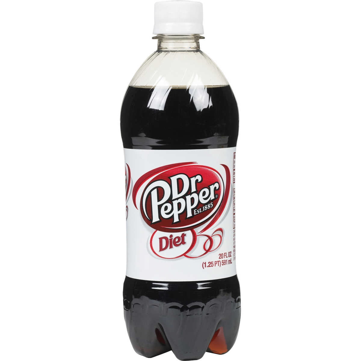 Diet Dr Pepper Soda 20oz Bottles, Quantity of 10