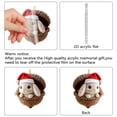 thumbnail image 4 of 1PC Animal Christmas Ornaments 2D Acrylic Seasonal Hangable Decorations for Christmas Tree Home Office Living Room Garden Front Door Wall Mantel Window Wreath,3.14 Inch, 4 of 4