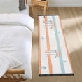 thumbnail image 3 of Yayeee Runner Rug for Bedroom 2'x6' Machine Washable Hallway Non Slip Mat, Orange Nautical Pattern, 3 of 8