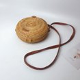 thumbnail image 4 of Sonducket Bolso de paja moderno y práctico, ligero y portátil para mujer, bolsos de paja Bolsas de mensajero y de hombro Como se muestra 18*7cm, 4 of 6