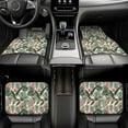 thumbnail image 6 of Uemuo Car Floor Mats - Palm Trees and Tropical Pattern Carpet Floor Mats for Cars, Auto Accessories Front & Rear Car Floor Foot Mat Sets of 4 Pieces, 6 of 6