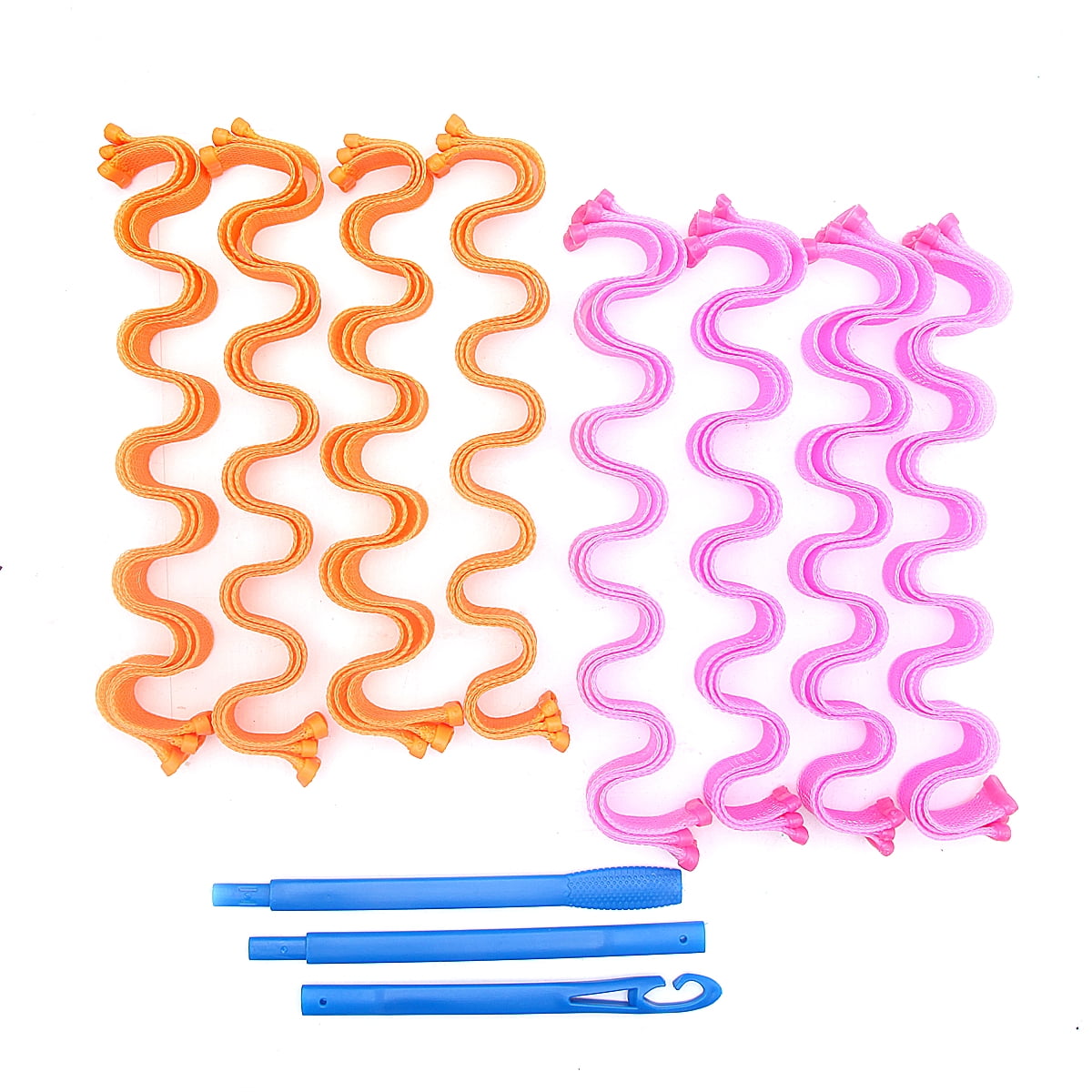 Wayren USA Magic Long Hair Curlers Curl Formers Leverage Rollers Spiral Ringlets 24pcs 50cm ...