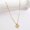 D, variant on MATROOY wholesale 18K Gold Plated Heart 26 Letters Necklace Adjustable Elegant Women New-J