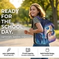 thumbnail image 4 of Yspwyqan Kids Backpack And Lunch Box Set Pink School Supplies 4 Piece Girls Backpack Set with Pencil Case Water Bottle Bag for Kids Ages 8-15 Elementary School Casual Travel Daypack, 4 of 7