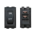 thumbnail image 2 of Valterra DG118UPB Interior Light Rocker Switch 16A At 125V AC Single Pole, 2 of 2