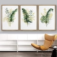 thumbnail image 3 of IDEA4WALL Framed Wall Art Print Set Green Yellow Pastel Forest Plant Variety Nature Illustrations Modern Decorative Chic for Living Room, Bedroom, Office - 24"x36"x3 Natural, 3 of 5