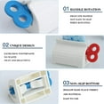 thumbnail image 5 of Exprimidor de pasta de dientes de 4 piezas, dispensador de pasta de dientes giratorio para baño, 5 of 5