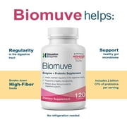 Houston Enzymes Biomuve for Digestive Support, Maintain Regularity & Healthy Microbiome - 90 Cap