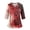 Deep Red #002, variant on Halloween Scrub Tops for Women Pumpkin Spider Bat Ghost V Neck Nurse Shirt Fall Scrub Tops 3/4 Sleeve Pockets Funny Cute Nursing Scrubs 2XL
