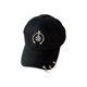 thumbnail image 2 of Gorra de béisbol Qarigey tela transpirable anillo oficial elegante sombrero Casual Semianillo Negro, 2 of 6