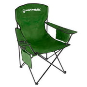 Wakeman Oversized Camp Chair-300lb Capacity Big Tall Quad Seat with Cup Holder, Cooler, Carry Bag-Tailgating, Camping, Fishing Outdoors