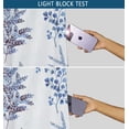 thumbnail image 6 of Vargottam Leaf Design Blackout Curtains - Set of 2 Panels, 52 x 108 Inches Each - Light Blocking & Thermal Insulated Drapes with Grommet Top for Bedroom & Living Room - Blue, 6 of 9