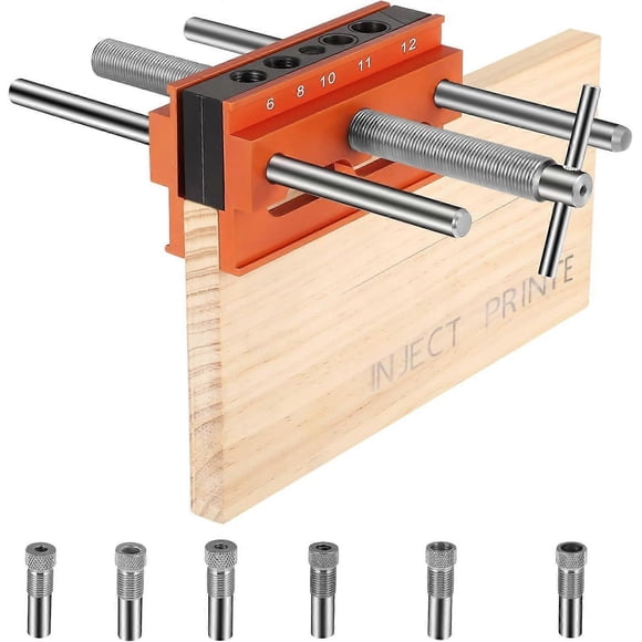 Self-Centering Doweling Jig Kit, Drill Guide Case Set, Dowel Jigs Woodworking Tools