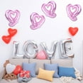 thumbnail image 3 of Matoen 4 Pcs Valentine's Day Foil Heart Shaped Balloons 18 Inch, Pink Heart Balloon for Wedding Birthday Valentine's Day Party Decoration, 3 of 6