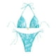 thumbnail image 2 of Traje de baño de 2 piezas para mujer, trajes de baño para mujer, bikini cómodo y a la moda para mujer, traje de baño de color liso, bikinis para mujer, traje de baño de nailon, 2 of 5