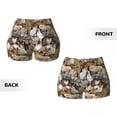 thumbnail image 4 of KLL Cut Cats Pattern Workout Shorts for Women Scrunch Short Gym Yoga Running Sport Active Exercise Fitness Shorts, 4 of 8