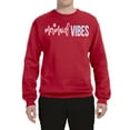 thumbnail image 2 of Mermaid Vibes Cute Shimmer | Mens Fashion Crewneck Graphic Sweatshirt, Red, Medium, 2 of 3