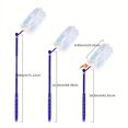 thumbnail image 2 of 1 Set, Retractable 360° Multipurpose Dust Duster - Disposable Electrostatic Dust Removal Brush with 1 Long Handle, 1 Short Handle, and 20 Refills for Laundry, Furniture, Car, Keyboard, Back to School,, 2 of 5