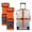Orange, variant on Luggage Straps for Suitcases, 2 Pack Heavy Duty Adjustable, Slide Latch, Black