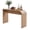 Waterfall-Natural, variant on WIRRYTOR Mid-Century Modern Round Bar Table, 39.37" High Top Pub Dining Table with Pedestal Base and Metal Footrest for Home Kitchen Bistro, Walnut
