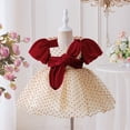 thumbnail image 6 of BdTemWBs Toddler Girl Princess Skirt Tutu Gown with Sequin Trim Elegant Holiday Formal Attire For And Festive Celebrations (Red-#04,2-3 Years), 6 of 10