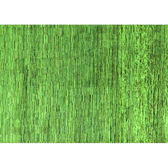 Ahgly Company Indoor Rectangle Oriental Green Modern Area Rugs, 6' x 9'