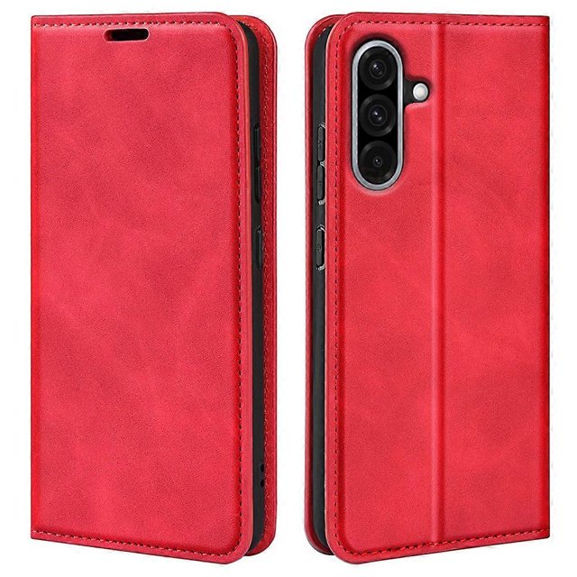 For Samsung Galaxy A36 5G Case Skin-Touch Leather Wallet Phone Cover - Grey