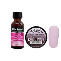 Mia Secret - Liquid Monomer (1 oz.) & Cover Acrylic Powder Cool Pink (0.5 oz.) - Combo
