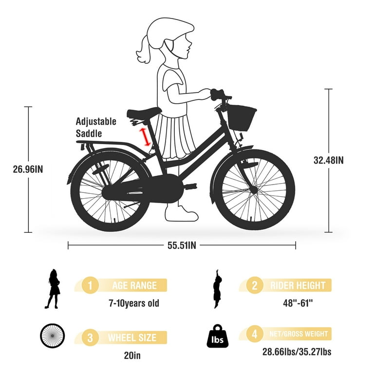 Bike size 7 years girl hotsell