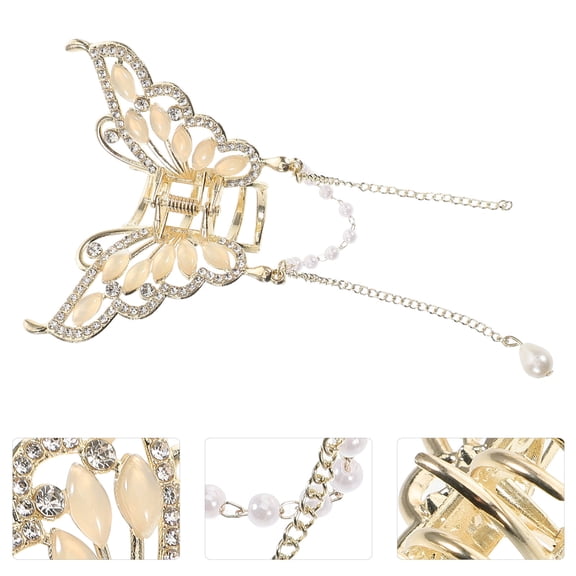 Pretyzoom Moving Butterfly Hair Clips With Tassel Chic Design 1Pack