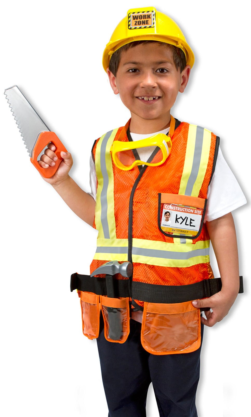 Lego Construction Worker Deluxe Child Costume Large 10-12