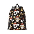 thumbnail image 2 of Bixox Cute Dog Panda Printing Canvas Backpack Lightweight Casual Travel Backpack School Backpack Fits 15.6 Inch Notebook, 2 of 5