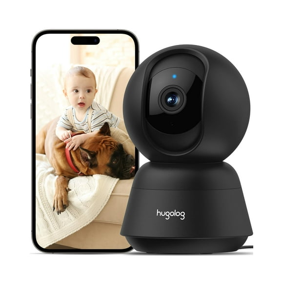 Cámara de seguridad Hugolog R6 2K de 3 MP para interiores con giro e inclinación con IA