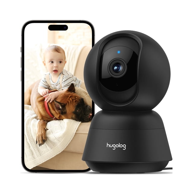 Cámara de seguridad Hugolog R6 2K de 3 MP para interiores con giro e inclinación con IA