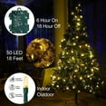 thumbnail image 5 of Magotan 4 Pack 50 LED Battery Operated Christmas Lights Indoor Battery Christmas String Lights with Timer Xmas Indoor Decorations Warm White, 5 of 9
