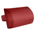 thumbnail image 2 of Cojín para silla de patio, reposacabezas de repuesto para tumbona de exterior, fácil de limpiar, cojín acolchado con banda elástica, color rojo, 2 of 8