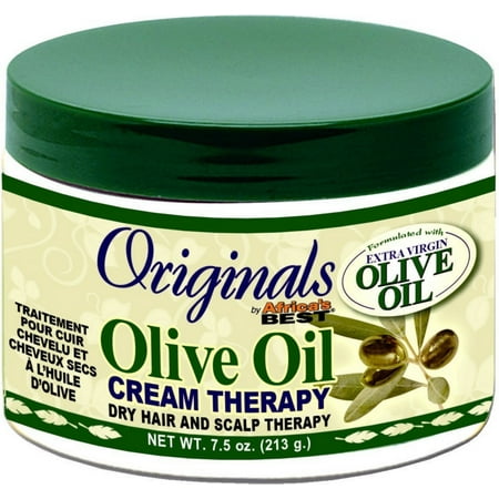 3 Pack - Africa's Best Organics Olive Oil Dry Hair and Scalp Cream Therapy 7.5