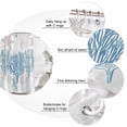 thumbnail image 6 of Starfish Coastal Waterproof Fabric Shower Curtain,Nautical Summer Beach Coral Waterproof Fabric Shower Curtain for Bathroom Curtains Bathtubs Hotel Washable Shower Curtains with 12 Hooks Long 72x78in, 6 of 8
