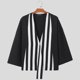 thumbnail image 3 of INCERUN Tops 2024 estilo coreano nuevas camisas sueltas a rayas en contraste para hombres ropa de calle informal para hombre blusa tipo cárdigan de manga larga S-5XL, 3 of 5
