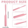 thumbnail image 3 of Silicone Jar Spatula, Long Handle, 9.6 Inch 220°C Heat Resistant Skinny Spatulas for Jars & Bottles, Non-Stick Flexible Scrapers for Baking, Mixing, Jam, Cake Cream & Butter Spreading, Pink, 3 of 7