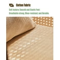 thumbnail image 5 of NIUTN Mid Century Modern Accent Chair with Wood Frame, Upholstered Living Room Chairs with Waist Cushion, Reading Armchair for Bedroom Sunroom (Brown), 5 of 5